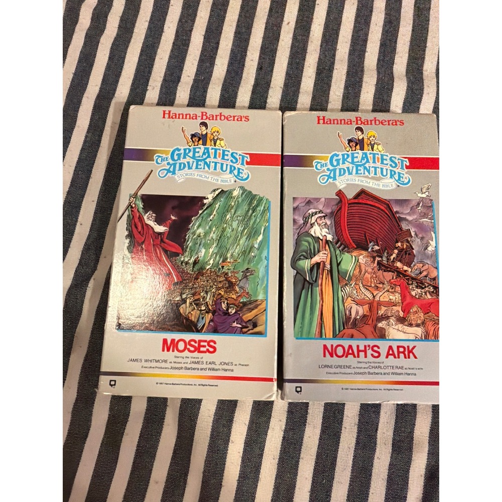 Hanna-Barbera Greatest Adventure Stories from the Bible VHS Moses Noahs Ark 1987